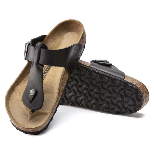 BIRKENSTOCK Midnight Ash Luxe Fit Premium Suede Leather Toe Post Sandals