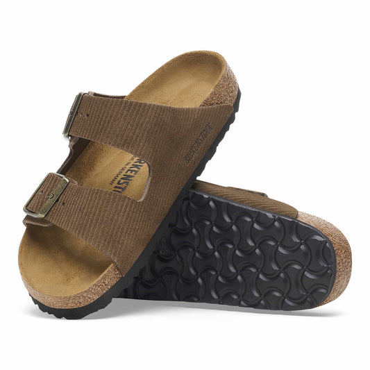 BIRKENSTOCK Rustic Chestnut Luxe Soft Footbed Sandals