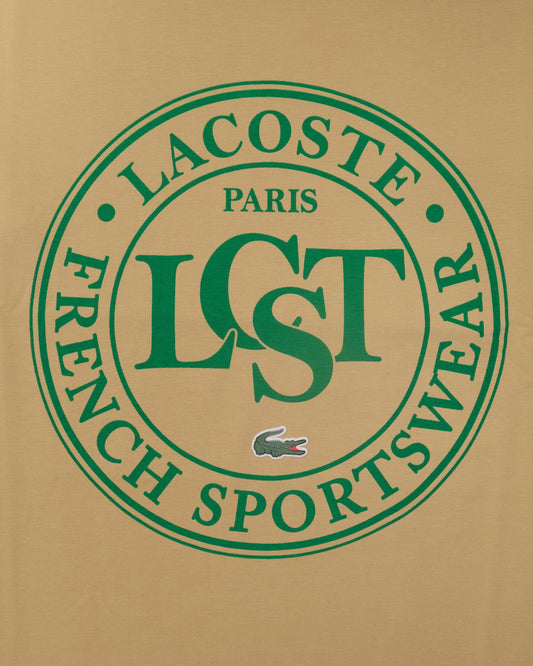 LACOSTE Golden Sand Classic Fit Short Sleeve Graphic Tee