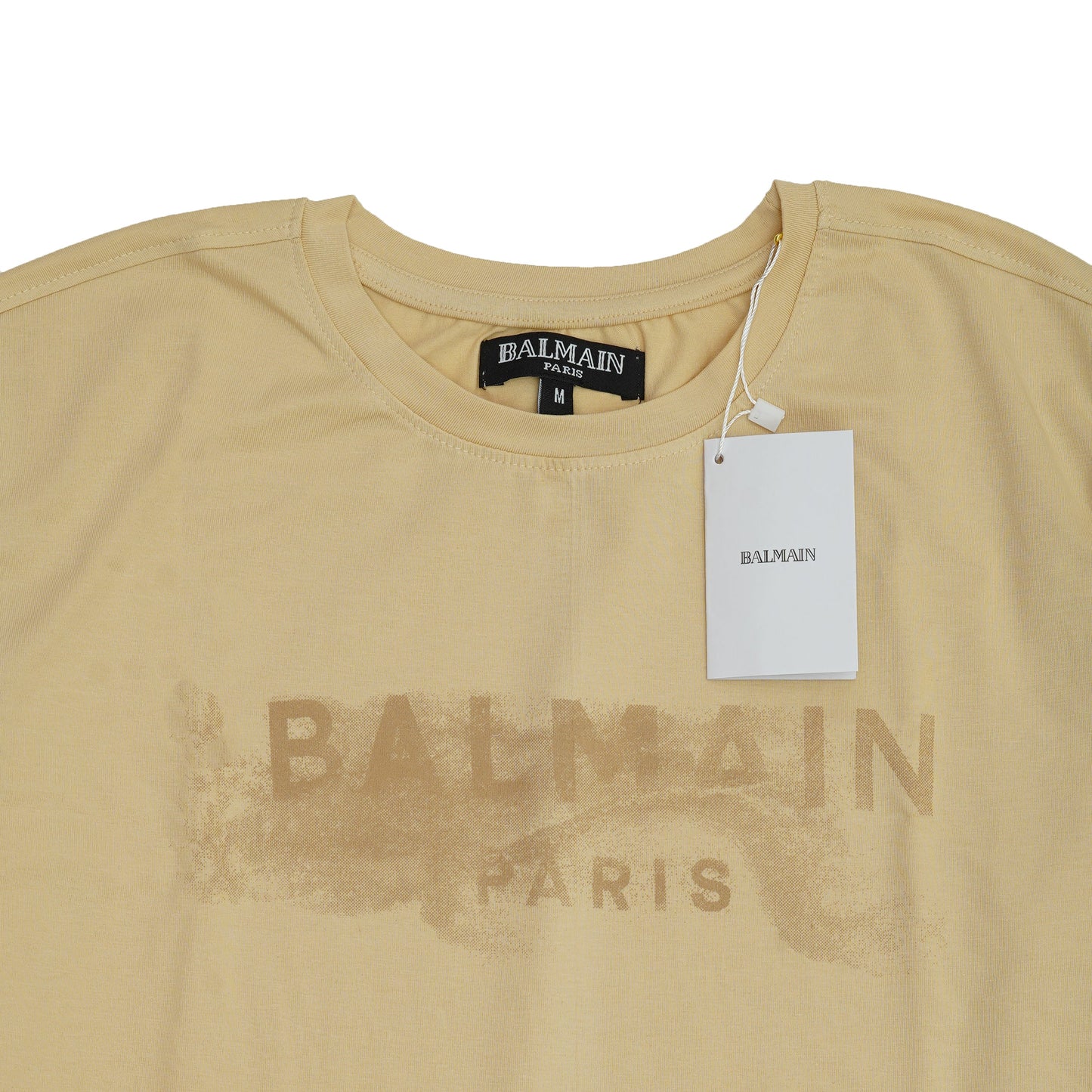 BALMAIN Paris Sand Classic Logo T-Shirt