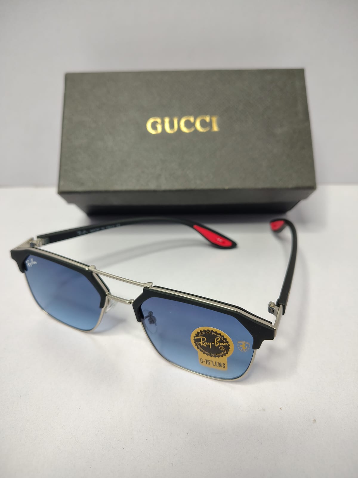 GUCCI Enchanted Teal Luxe Fit Ray-Ban Sunglasses