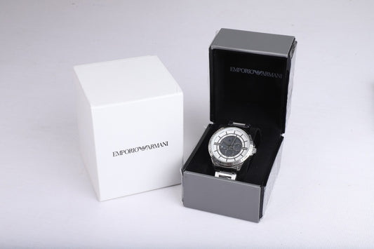 EMPORIO ARMANI Radiant Obsidian Tailored Fit Chronograph Tee