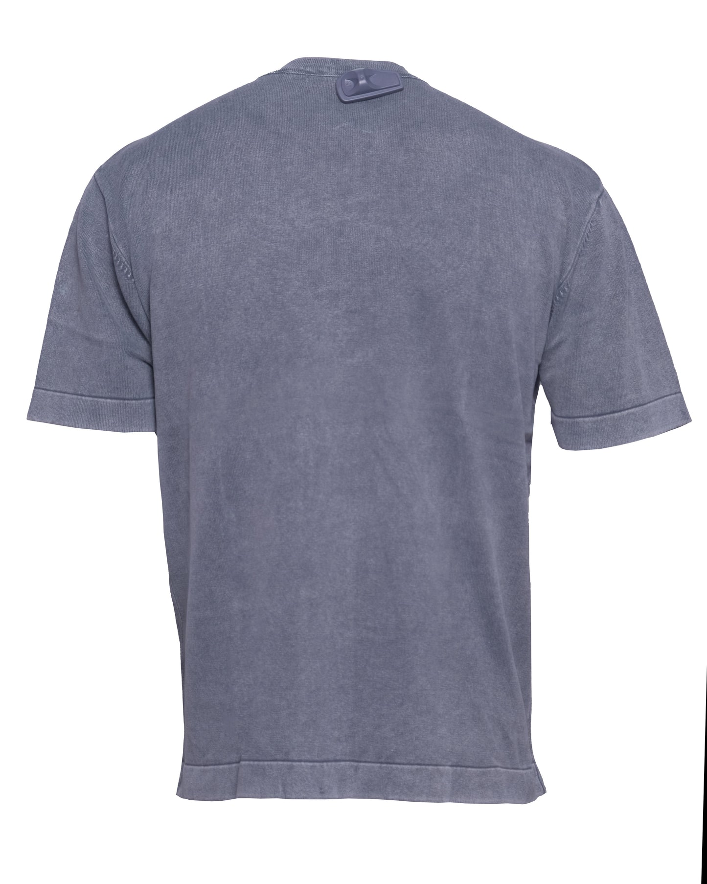 ZARA Slate Grey Globe Embroidered Vintage Wash T-shirt