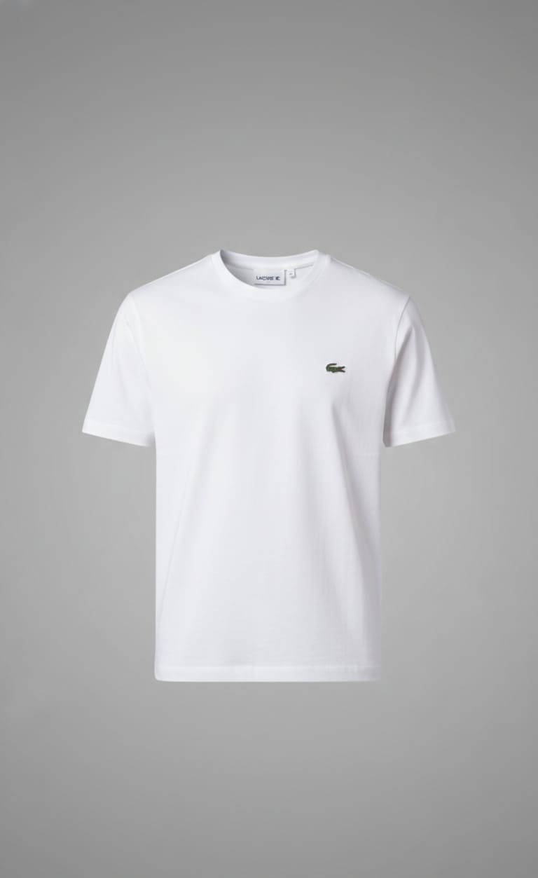 LACOSTE Celestial Pearl Classic Fit Short Sleeve Cotton T-Shirt