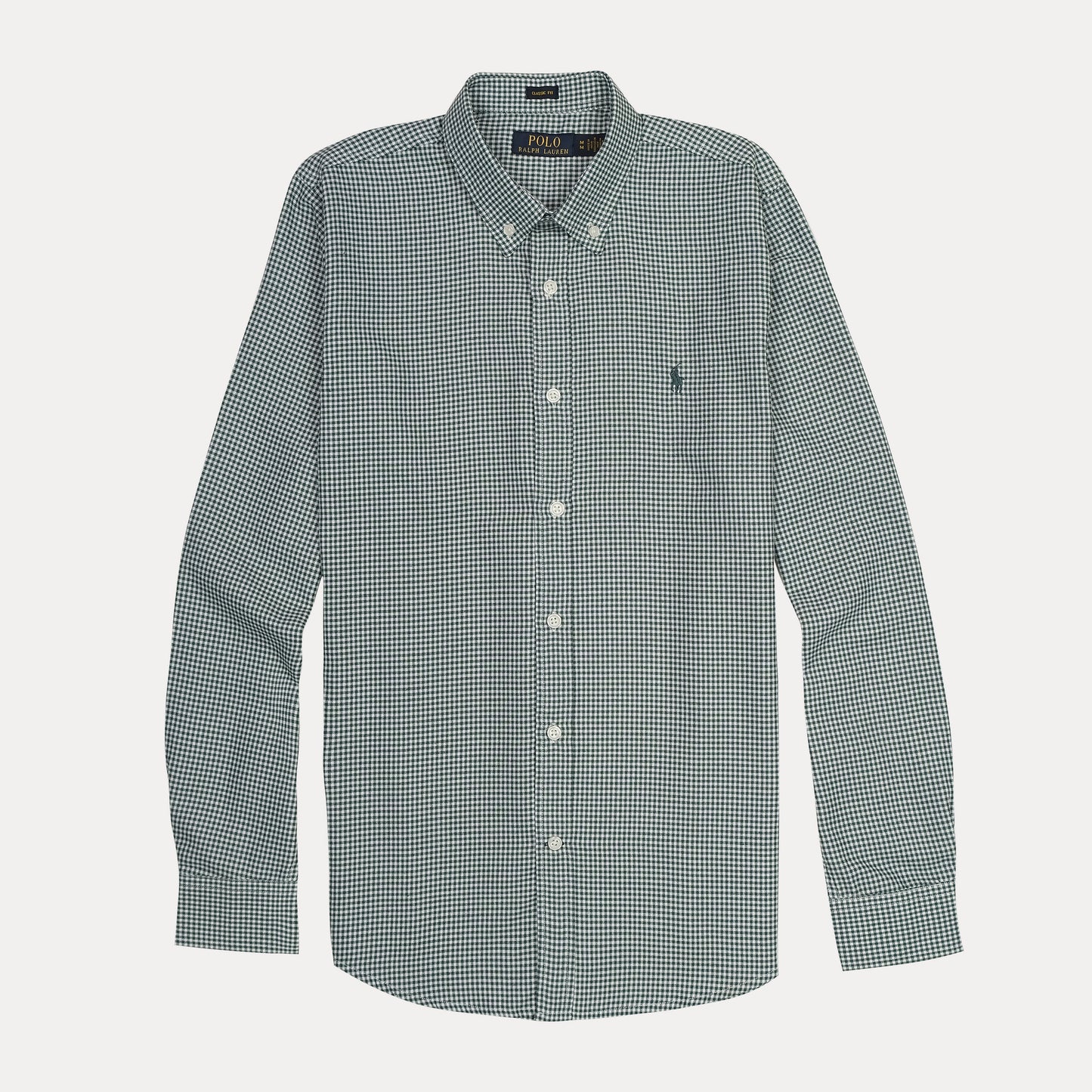 POLO RALPH LAUREN Mystic Pine Classic Fit Long Sleeve Gingham Shirt