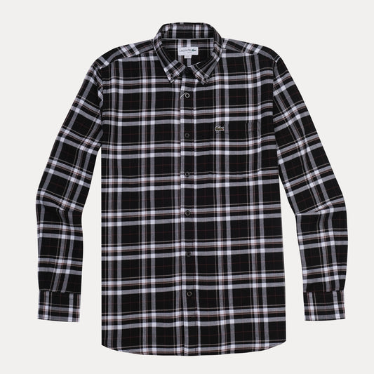 Lacoste Classic Fit Plaid Flannel Shirt