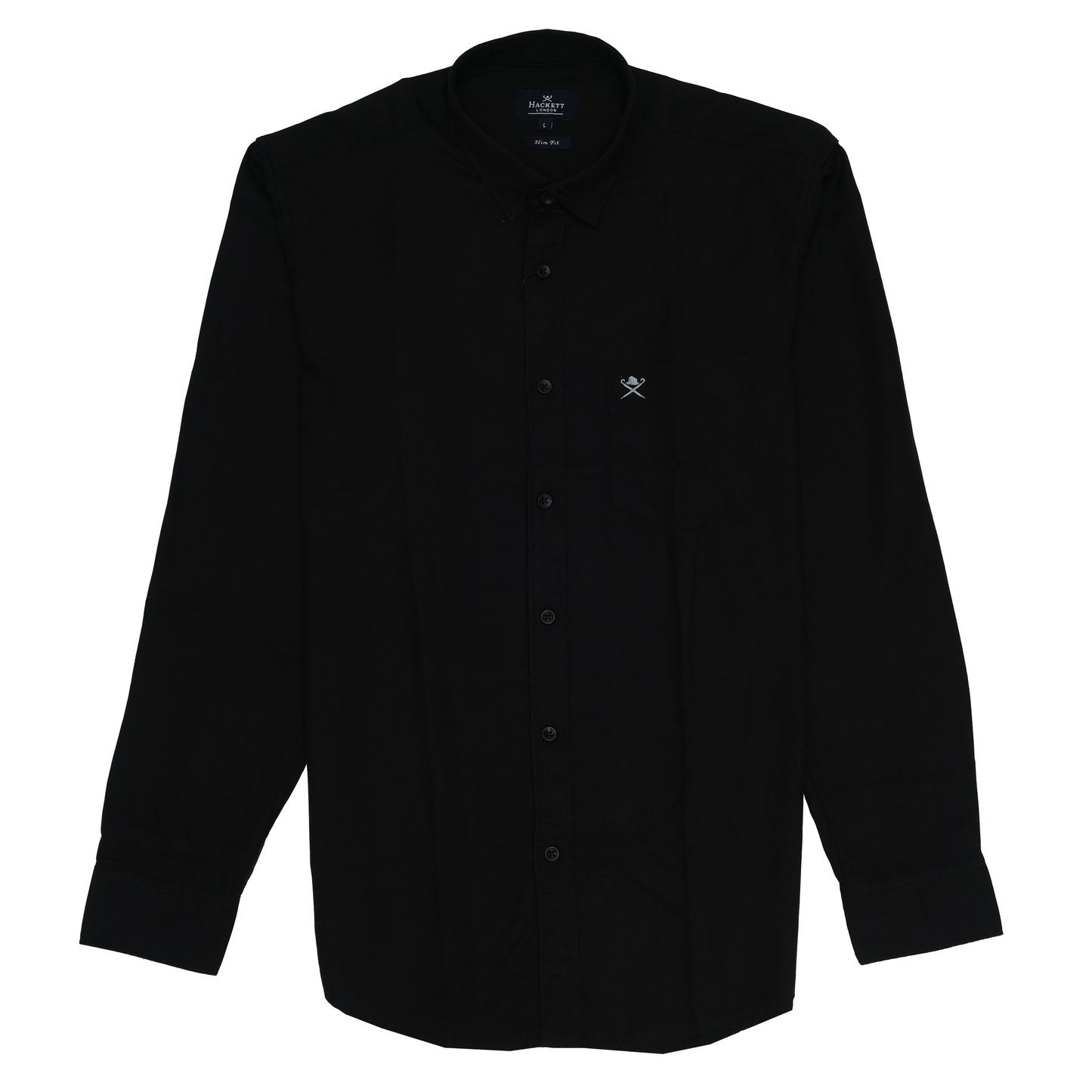 HACKETT LONDON Classic Black Slim Fit Shirt