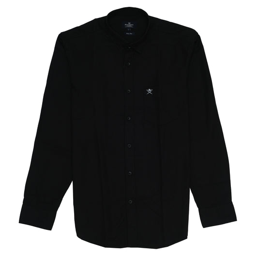 HACKETT LONDON Midnight Noir Slim Fit Long Sleeve Shirt