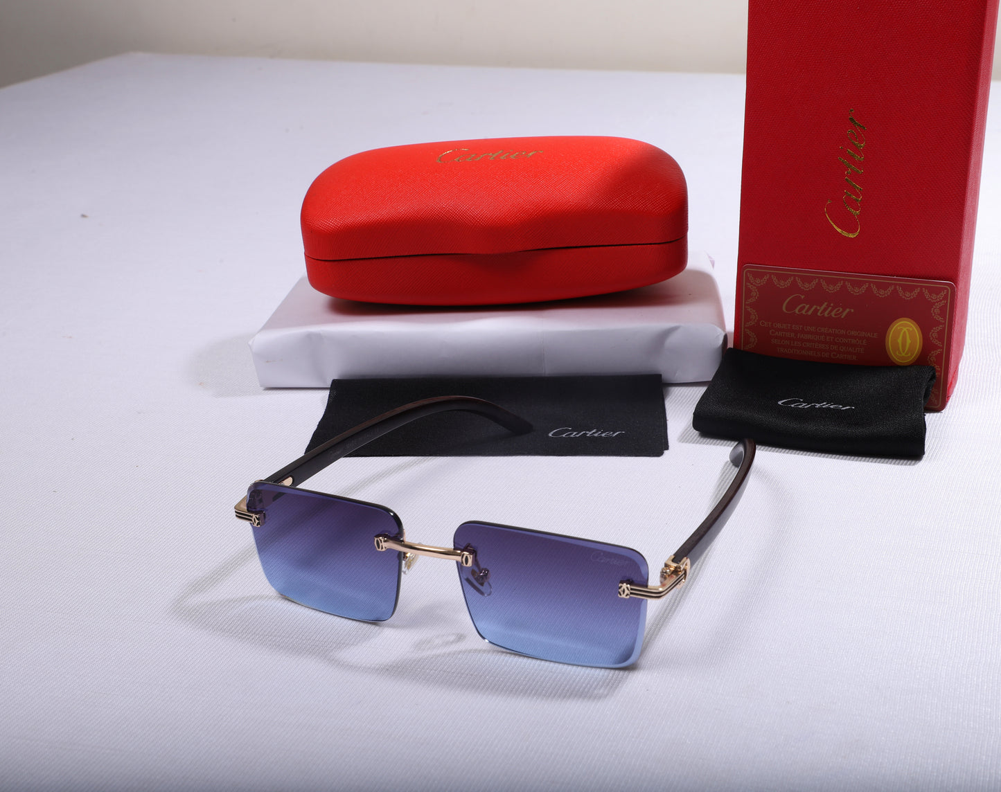 Cartier Luxe Square Gradient Sunglasses