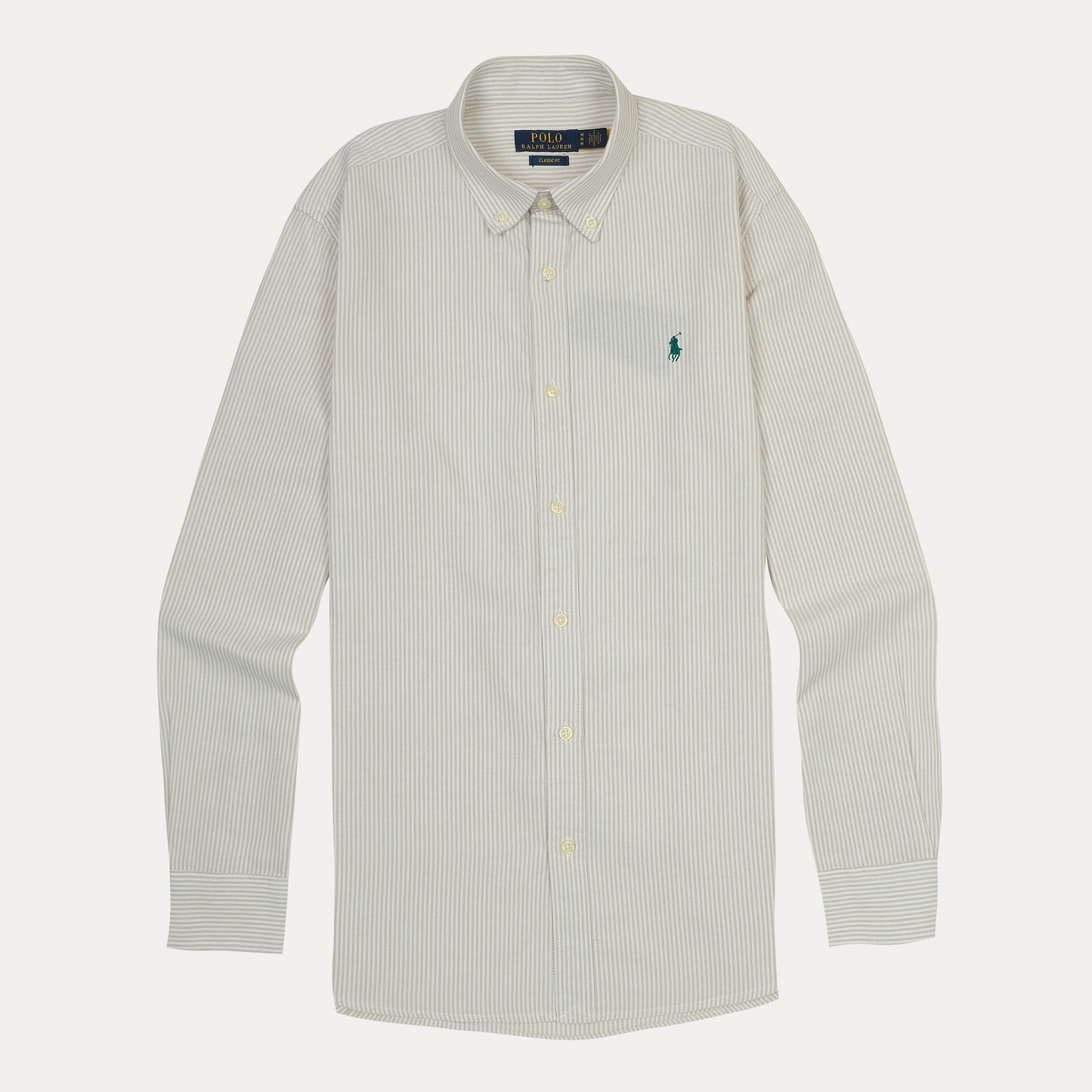 POLO RALPH LAUREN Enchanted Mint Classic Fit Long Sleeve Striped Shirt