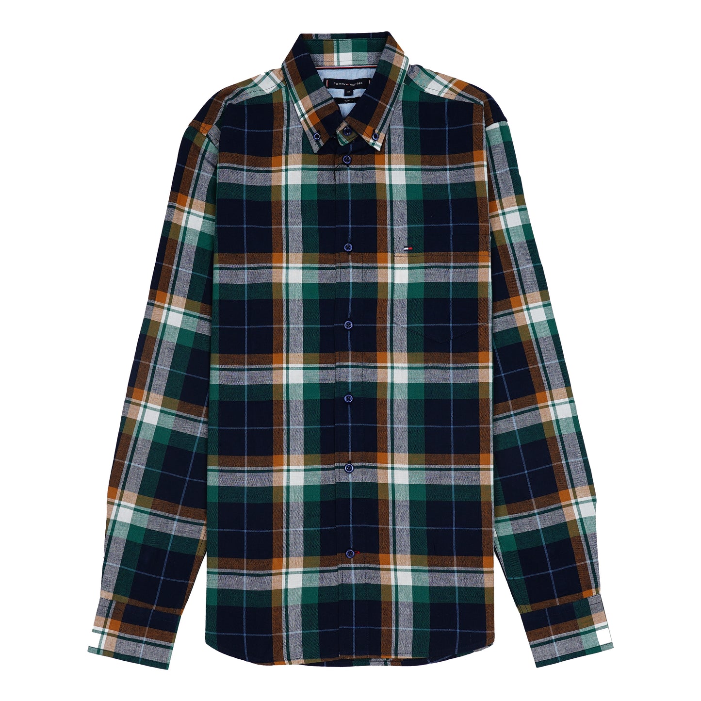Tommy Hilfiger Aurelian Fern Tailored Fit Long Sleeve Gingham Shirt