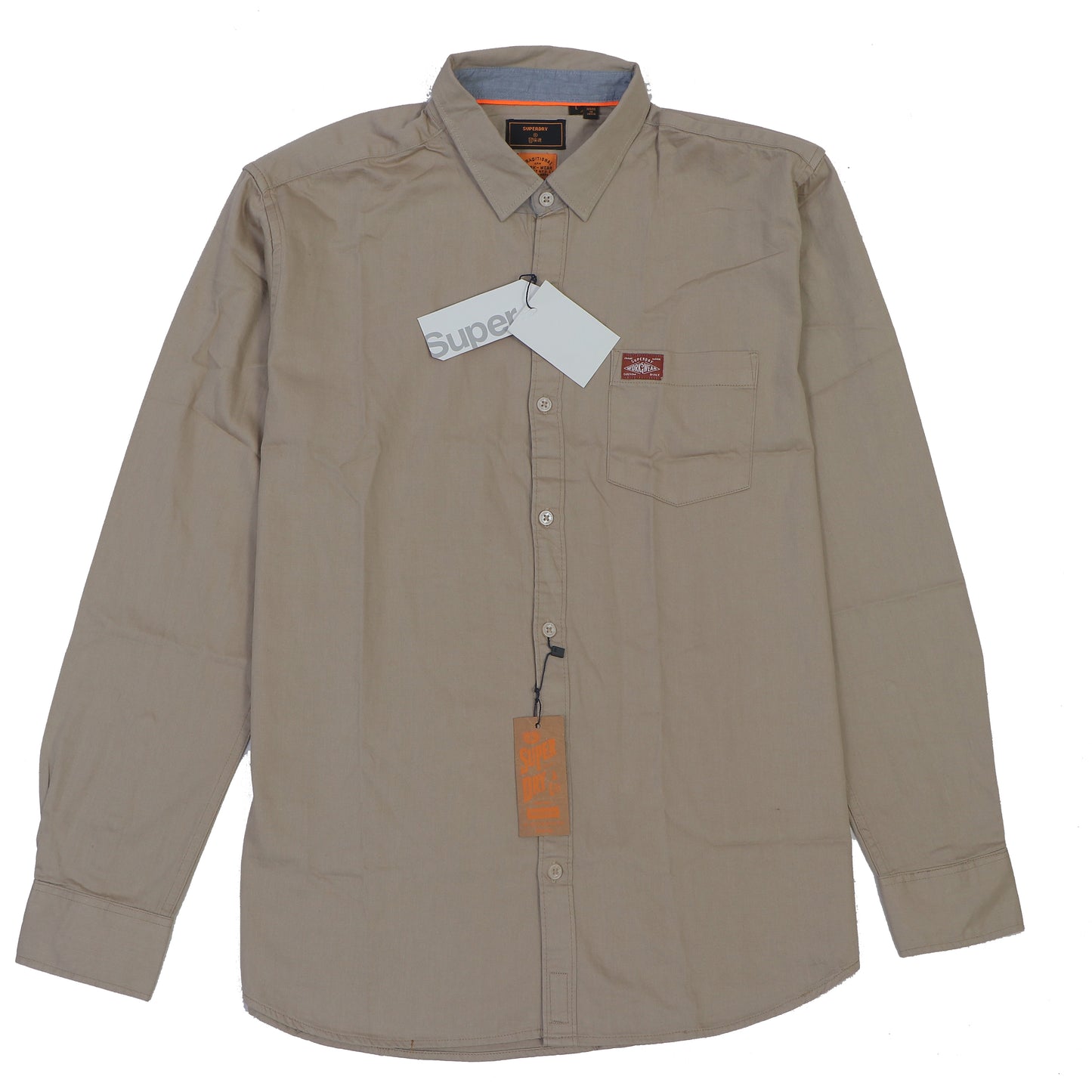 SUPERDRY Amber Dune Tailored Fit Long Sleeve Shirt