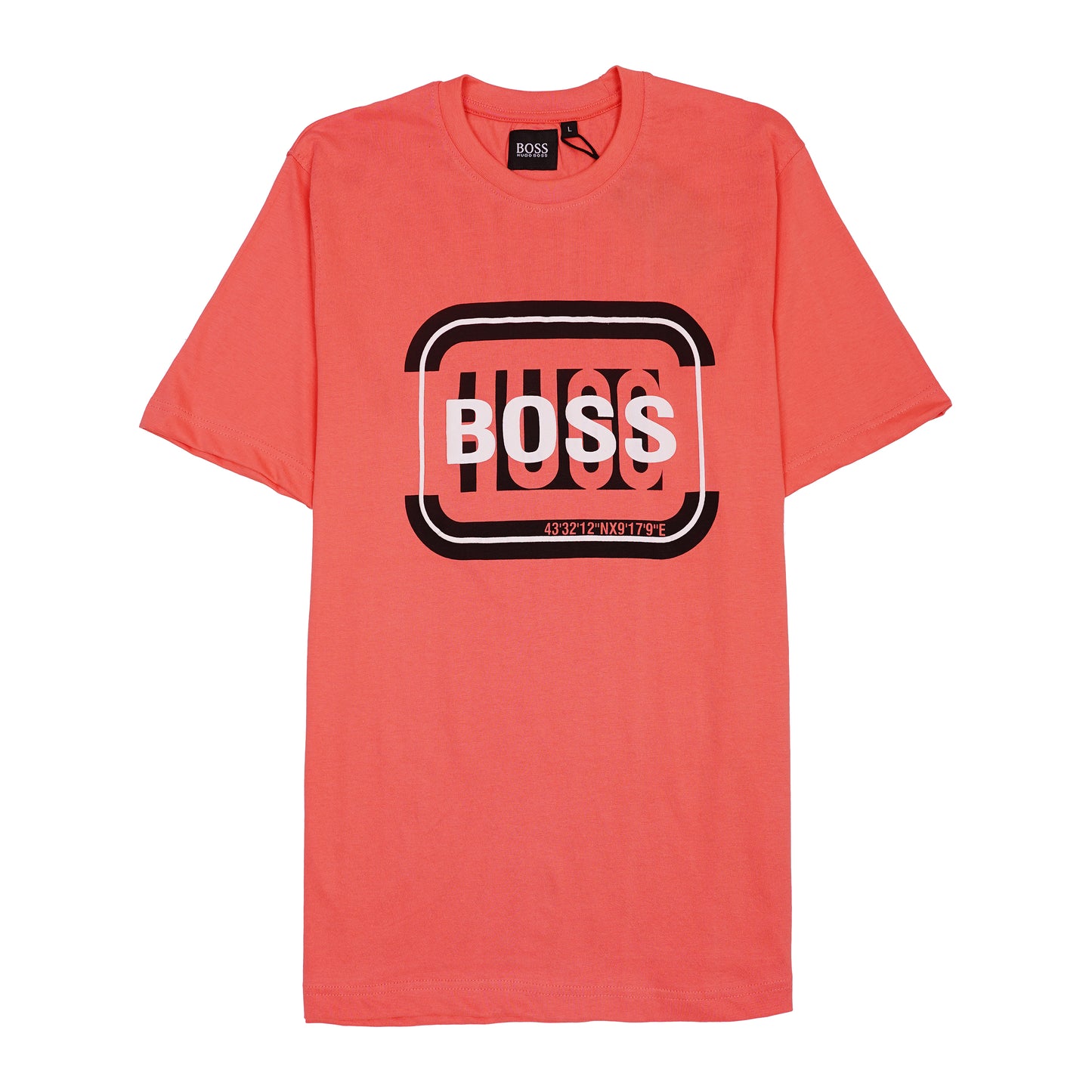 BOSS Radiant Ember Tailored Fit Short Sleeve Graphic Tee
