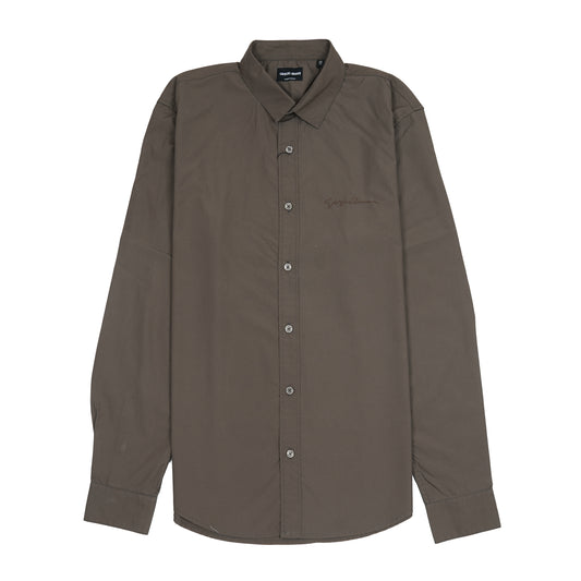 GIORGIO ARMANI Prismatic Amber Tailored Fit Long Sleeve Shirt