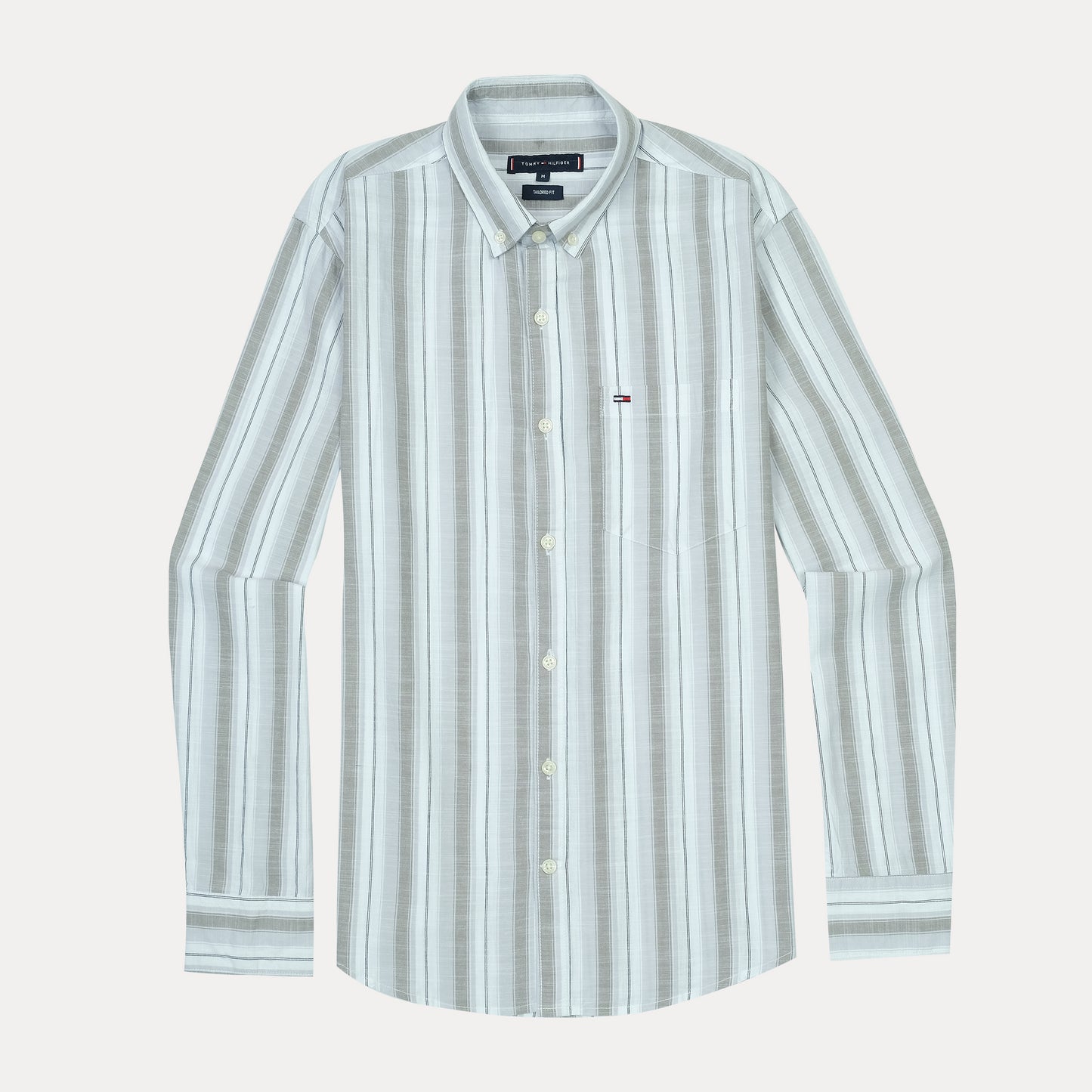 TOMMY HILFIGER Ethereal Pearl Tailored Fit Long Sleeve Button-Down Shirt