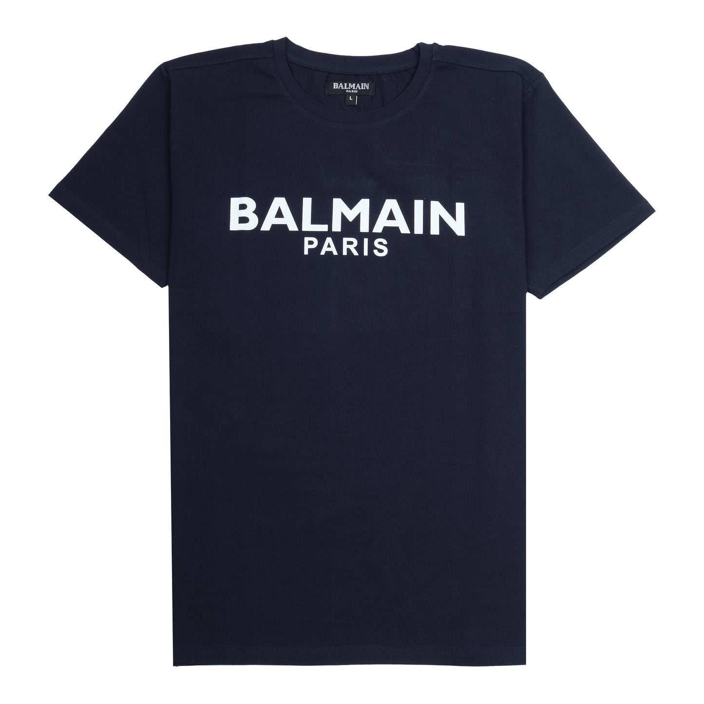 BALMAIN Paris Classic Navy Logo T-Shirt