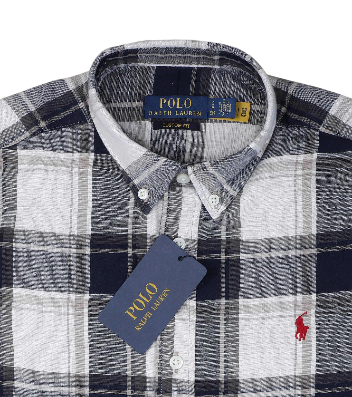 POLO RALPH LAUREN Tranquil Teal Tailored Fit Long Sleeve Gingham Button-Down Shirt