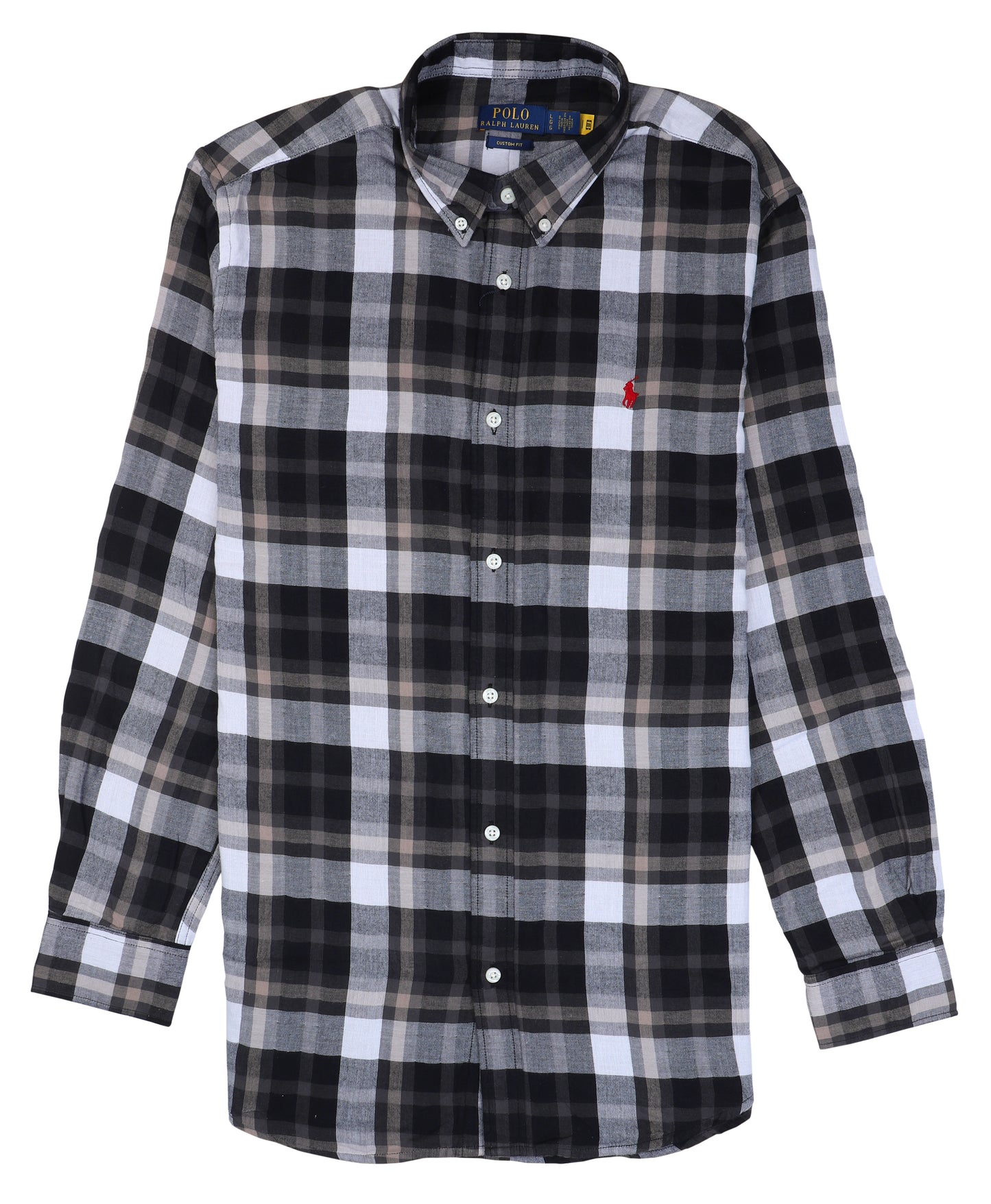 POLO RALPH LAUREN Obsidian Mist Tailored Fit Plaid Button-Down Shirt