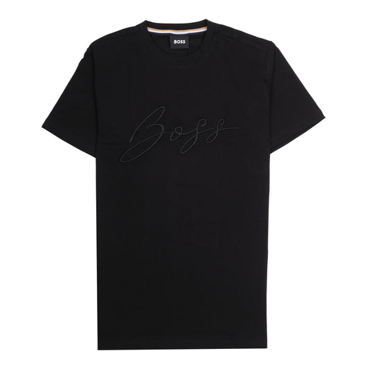BOSS Black Signature Embroidered Cotton T-Shirt