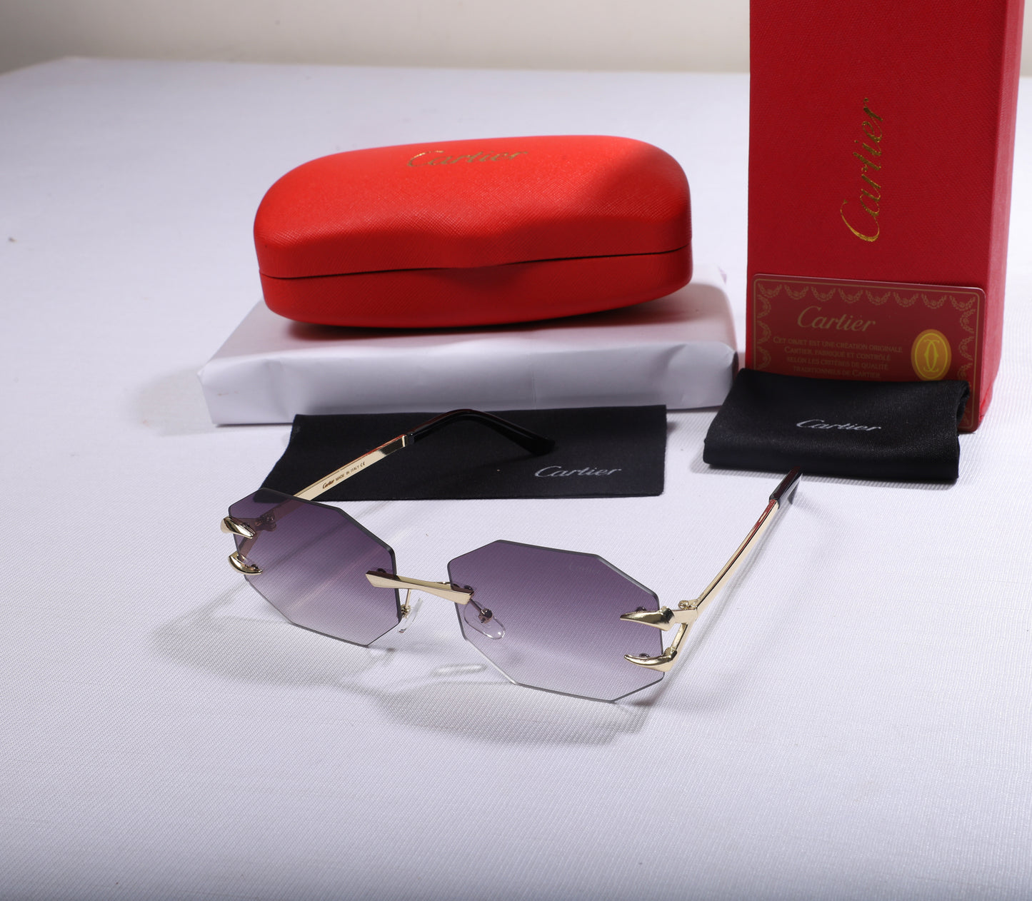 Cartier Octagonal Gradient Sunglasses