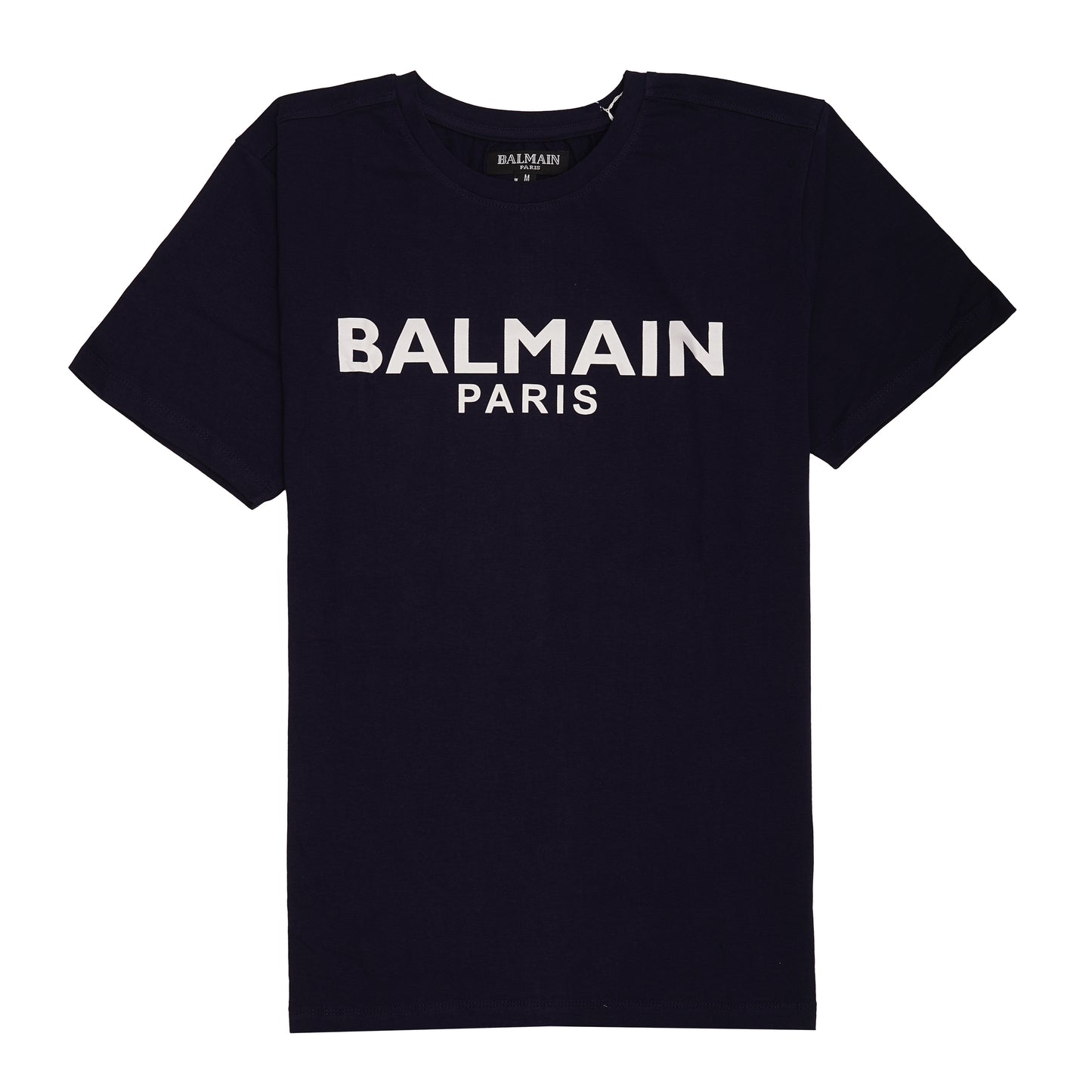BALMAIN Paris Classic Navy Logo T‑shirt