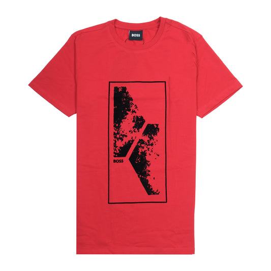 BOSS Red Graphic Print Casual T-Shirt