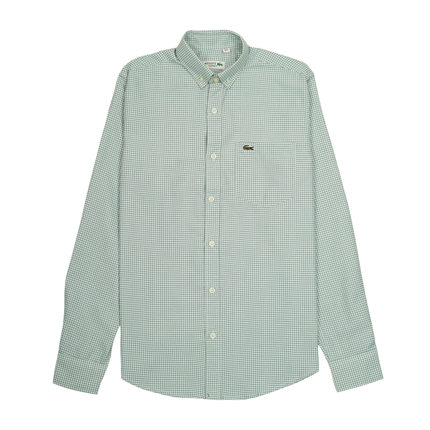 LACOSTE Enchanted Fern Classic Fit Long Sleeve Gingham Shirt