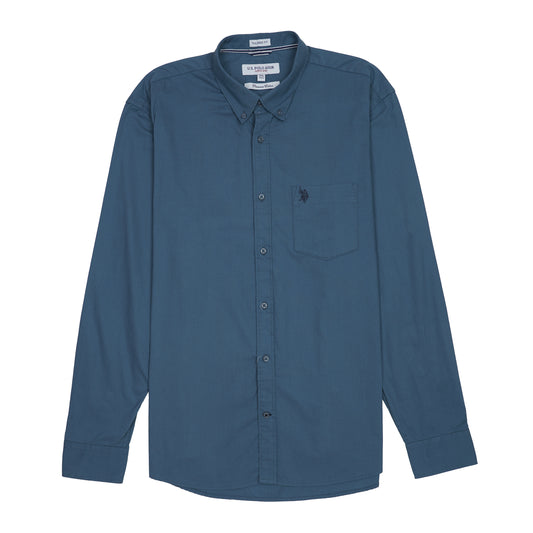 U.S. POLO ASSN. Opulent Teal Tailored Fit Long Sleeve Shirt