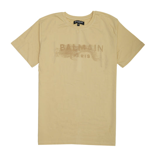 BALMAIN Paris Sand Classic Logo T-Shirt
