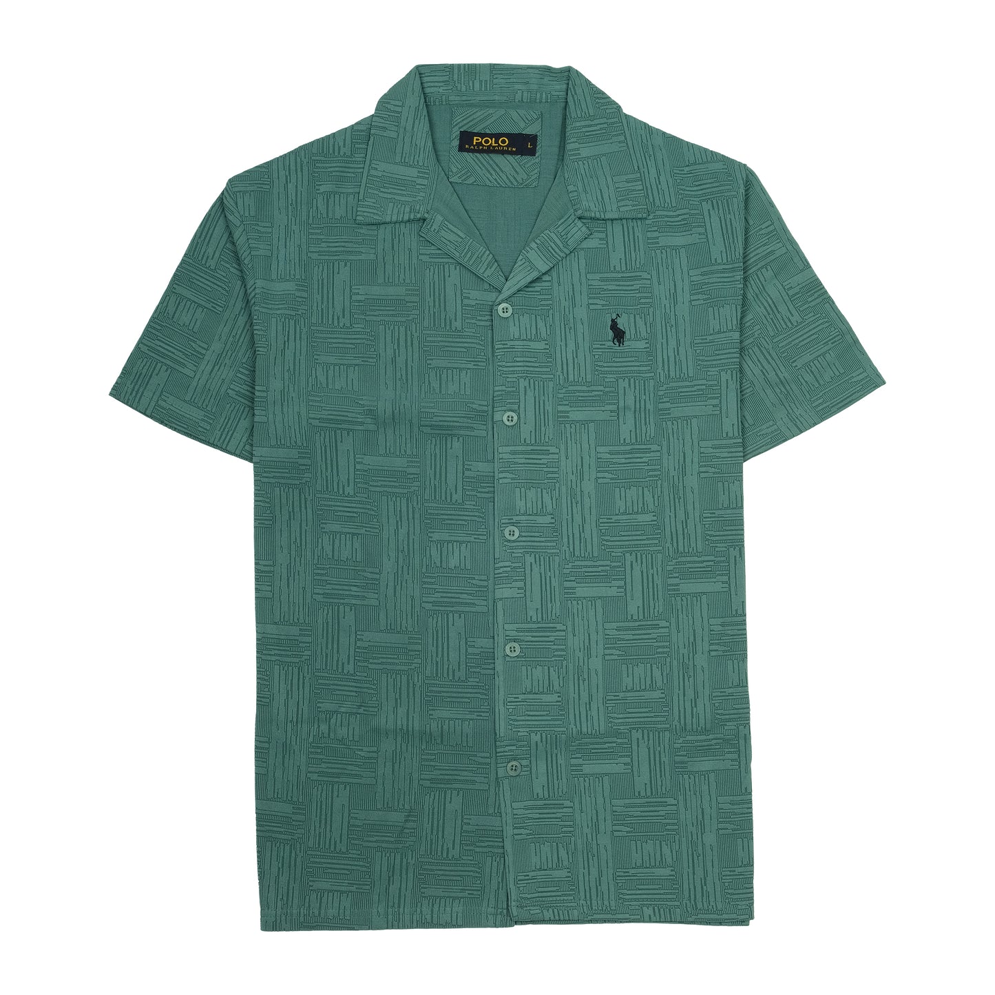 POLO RALPH LAUREN Oceanic Teal Slim Fit Short Sleeve Shirt