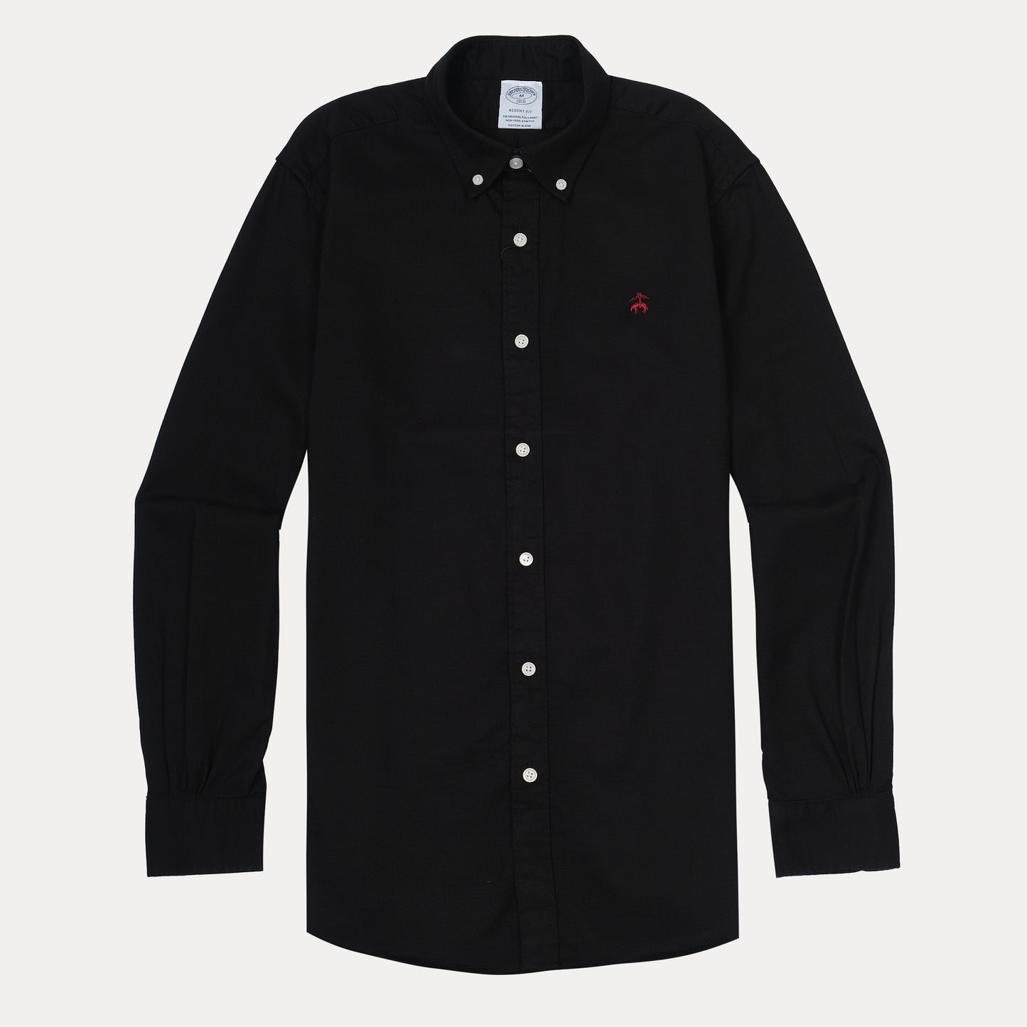 BROOKS BROTHERS Obsidian Whisper Regent Fit Long Sleeve Stretch Oxford Shirt