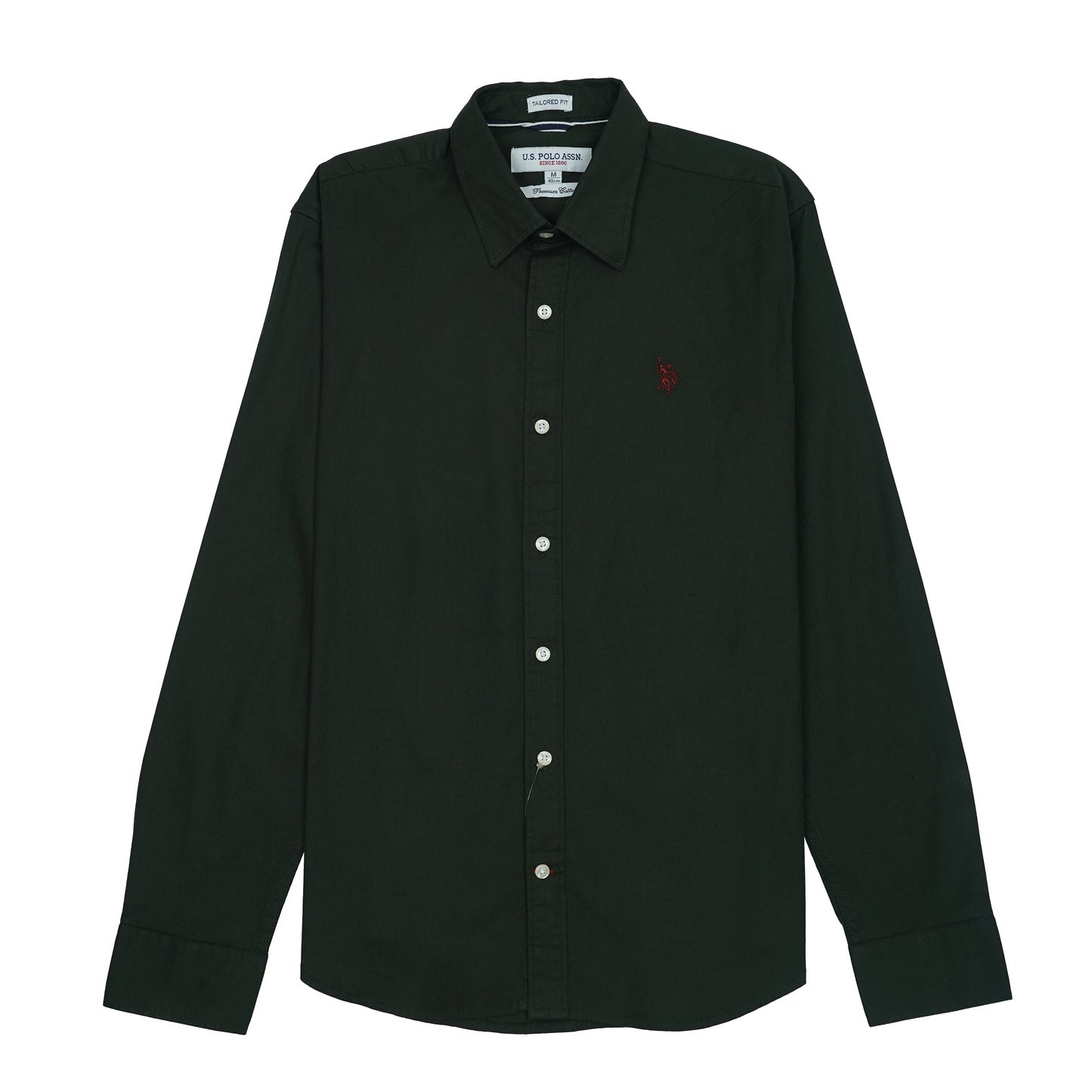 U.S. POLO ASSN. Seraphic Juniper Smoke Tailored Fit Long Sleeve Shirt