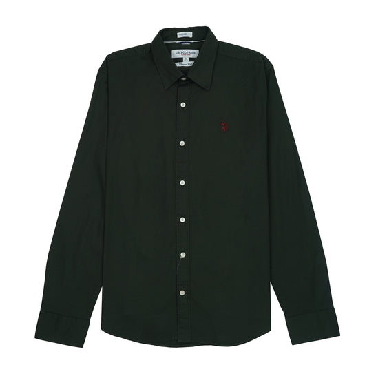 U.S. POLO ASSN. Seraphic Juniper Smoke Tailored Fit Long Sleeve Shirt
