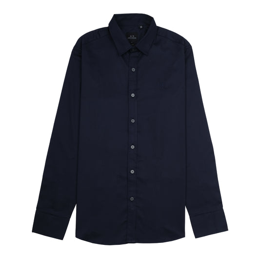 ARMANI EXCHANGE Midnight Ocean Classic Fit Long Sleeve Shirt