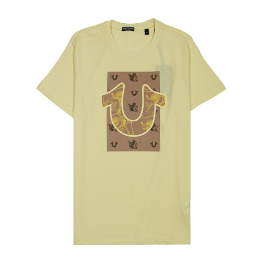 TRUE RELIGION Radiant Orchid Relaxed Fit Short Sleeve T-Shirt