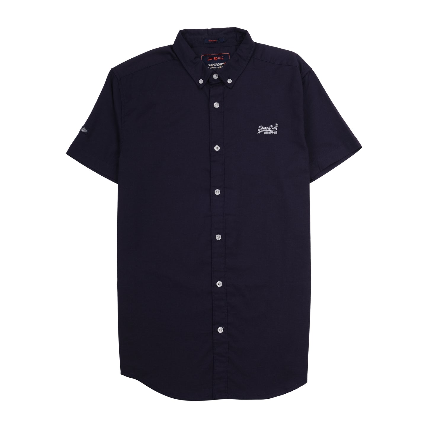SUPERDRY Deep Ocean Regular Fit Short Sleeve Button-Up Shirt