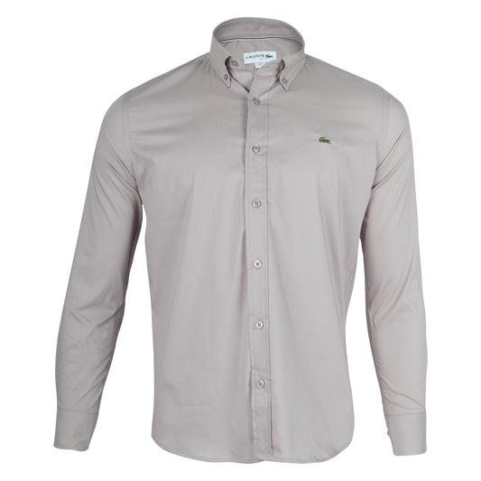 LACOSTE Sandstone Classic Fit Long Sleeve Button-Up Shirt
