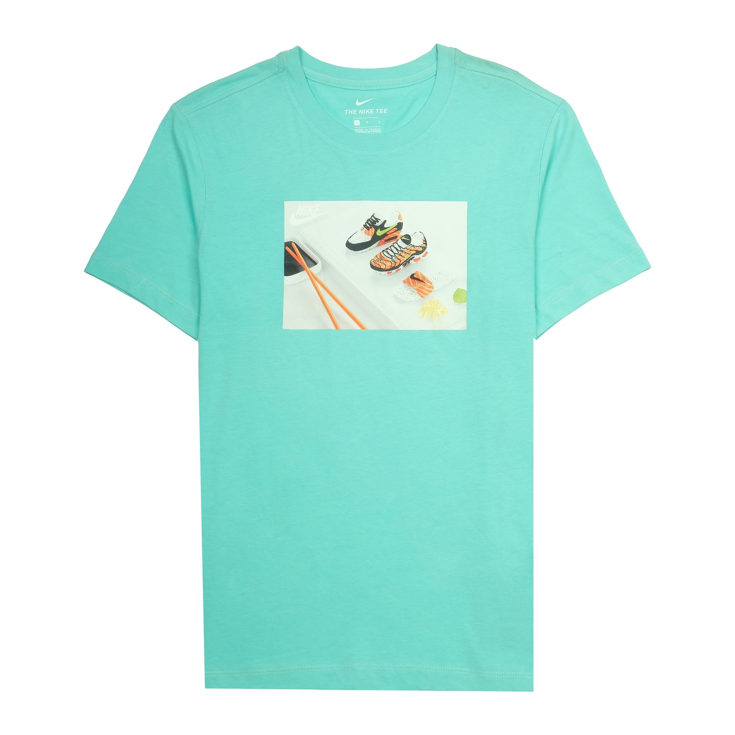 Nike Aqua Graphic Print Casual T-Shirt