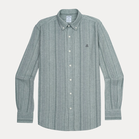 BROOKS BROTHERS Tranquil Seafoam Tailored Fit Long Sleeve Oxford Shirt