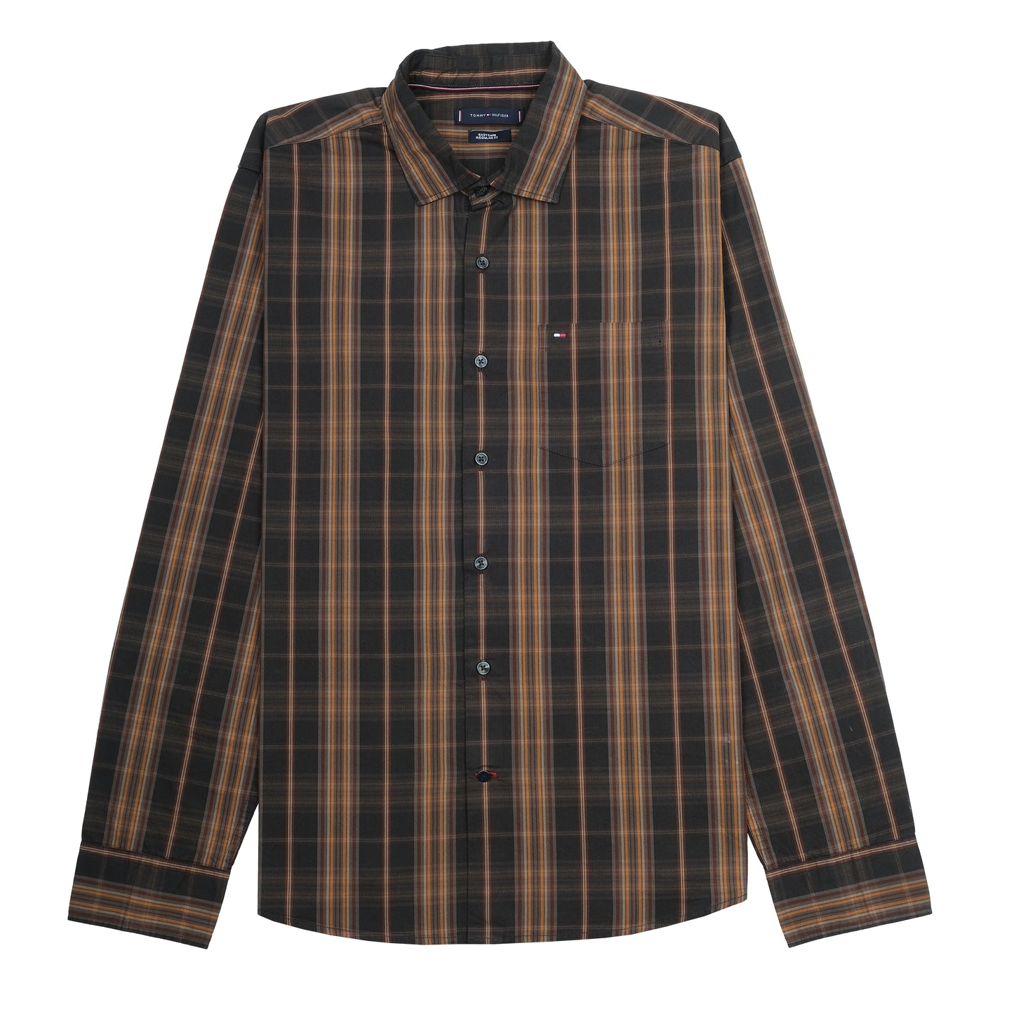 TOMMY HILFIGER Rustic Ember Slim Fit Long Sleeve Shirt