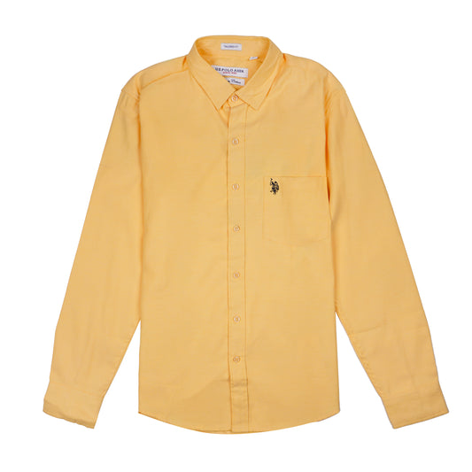 U.S. POLO ASSN. Opulent Saffron Tailored Fit Long Sleeve Shirt