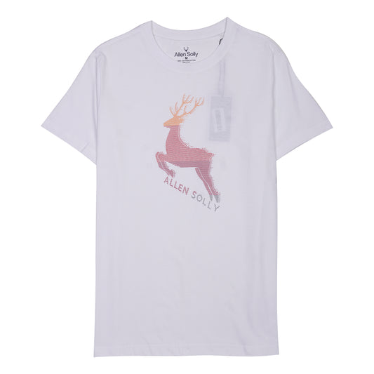 ALLEN SOLLY Celestial Pearl Relaxed Fit Short Sleeve Cotton T-Shirt