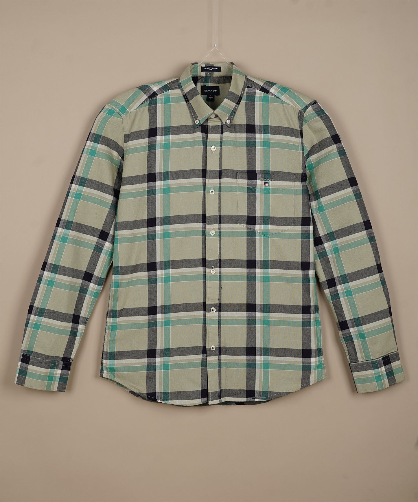 GANT Whimsical Juniper Smoke Relaxed Fit Long Sleeve Oxford Shirt