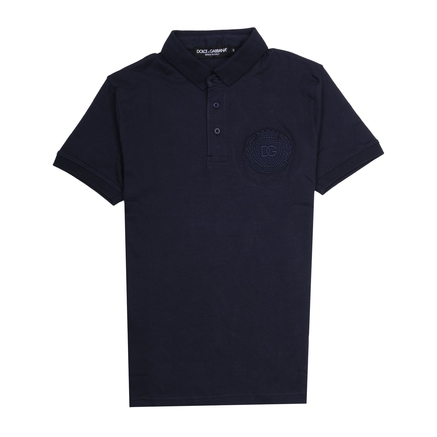 DOLCE&GABBANA Navy Classic Logo Polo Shirt