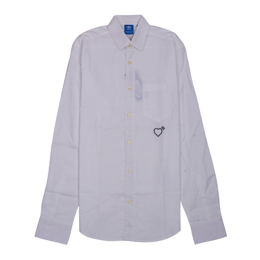 ADIDAS Celestial Pearl Slim Fit Long Sleeve Graphic Button-Up Shirt