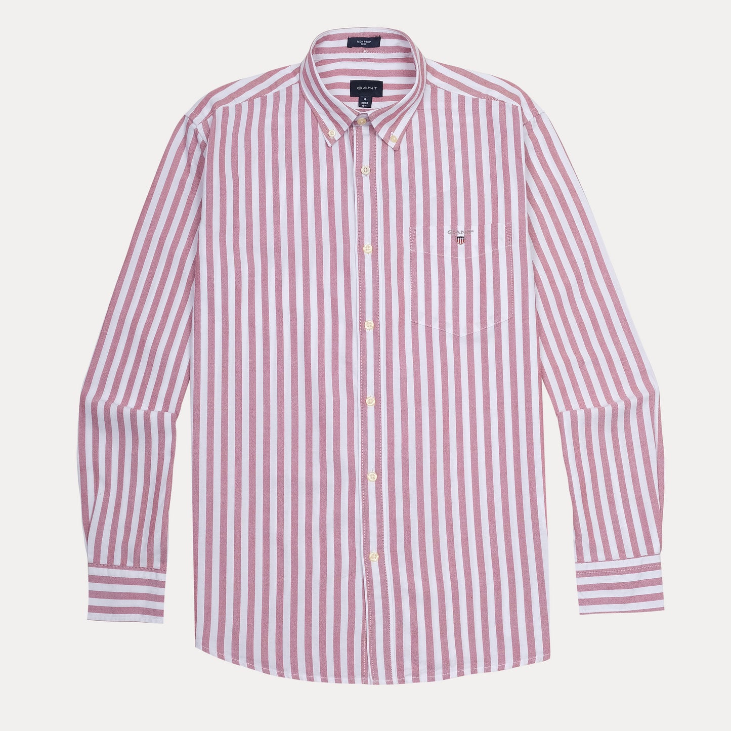 GANT Coral Blush Tailored Fit Long Sleeve Button-Up Shirt