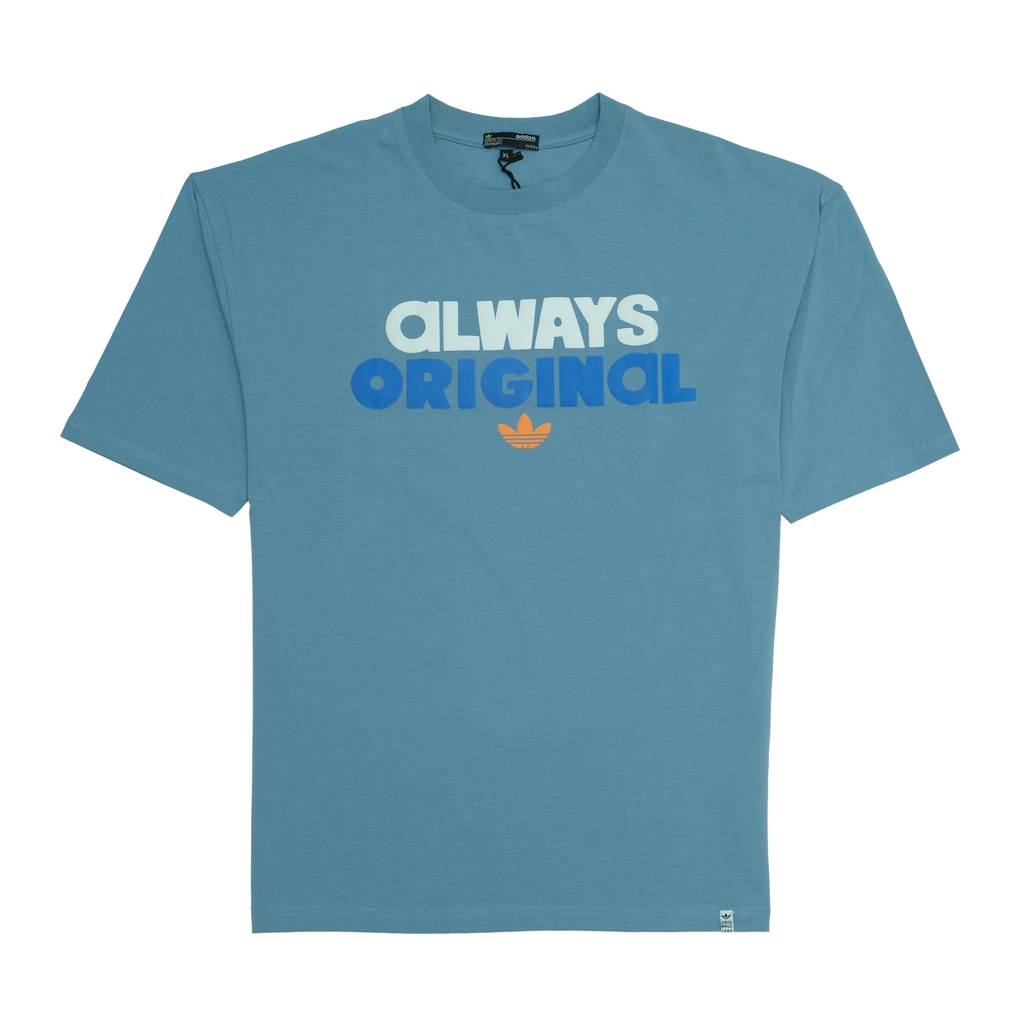 ADIDAS Always Original Blue Graphic Cotton T-Shirt