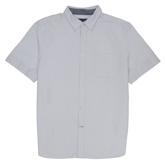 NAUTICA Light Blue Short Sleeve Classic Button-Up Shirt