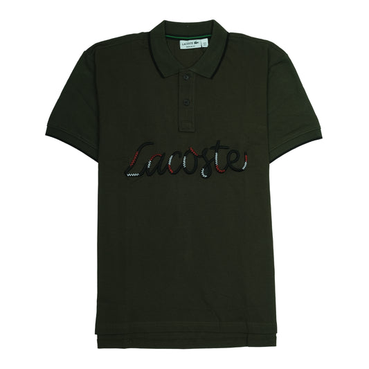 LACOSTE Enchanted Moss Relaxed Fit Piqu�� Polo Shirt