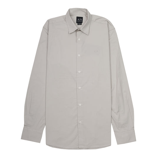 A|X Misty Silver Classic Fit Long Sleeve Button-Up Shirt